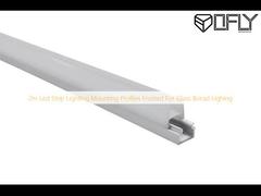 2m Led Strip Lighting Mounting Profiles Frosted For Glass Borad Lighing