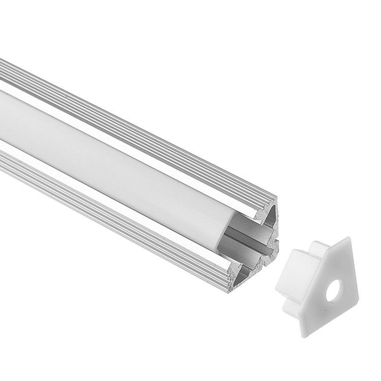 YD-1101 Flat Cover Corner LED Strip Profile Channel 6063 T5 Aluminum Alloy