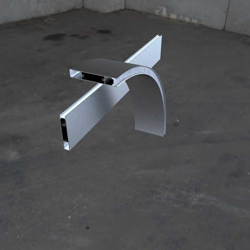 Aluminum Up Down Circular LED Profile Suspended 15*90mm Multiple Shape