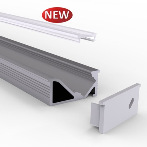 24*11mm Recessed LED Profile 6063 Aluminum Light Channel For Cabinet