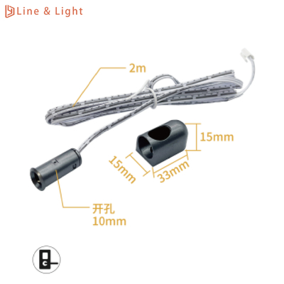 DC 12-24V LED Cabinet Light Door Switch Recessed / Surface Wireless Door Sensor