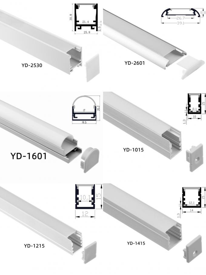 Wardrobe Linear Light Aluminium LED Profile Diffuser 29.5*15.2mm Anodized